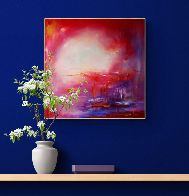 Plant_in_vase_sitting_on_wooden_shelf - Fragrance